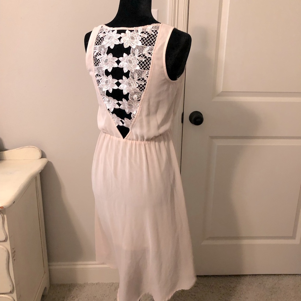 Doe + Rae ModCloth High Low dress with lace